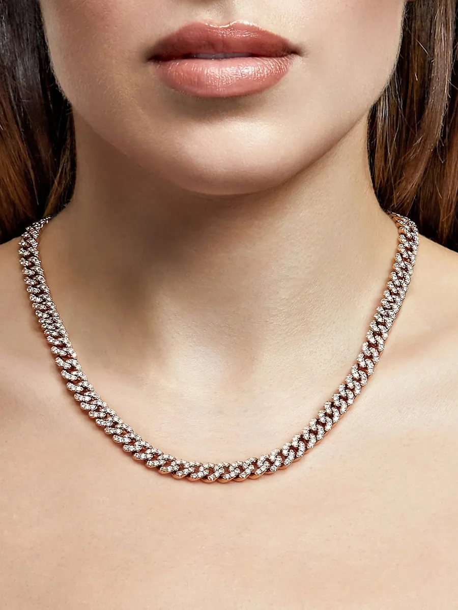 diamond cuban link necklace 4
