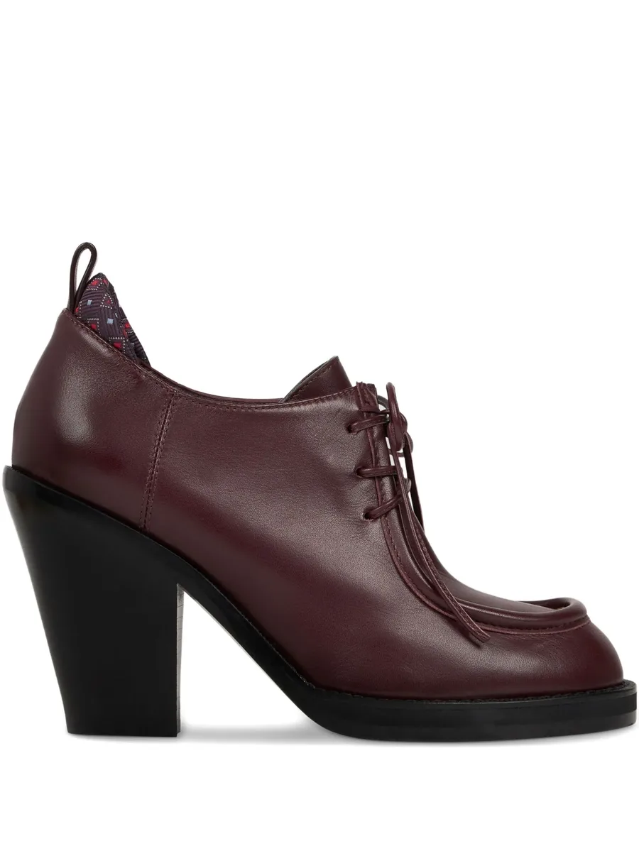75mm lace-up texan-heel pumps 2