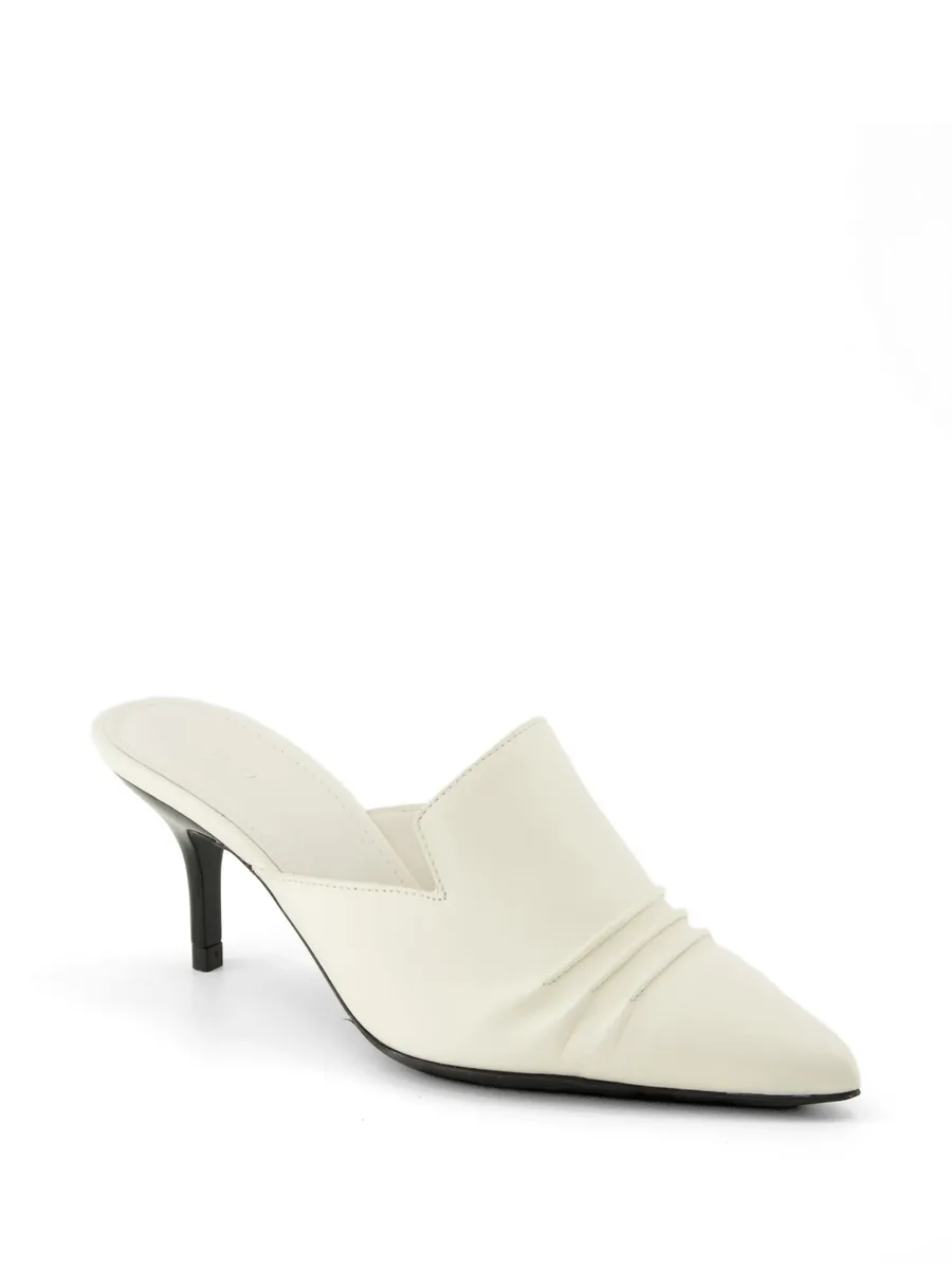 pleated point-toe mules 3