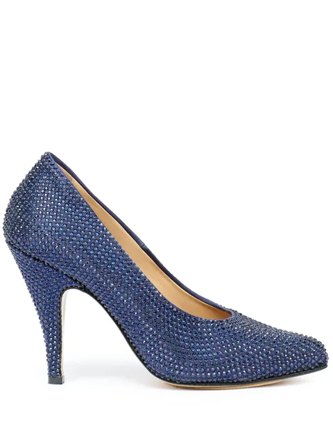 Tabi 110mm rhinestone-embellished pumps