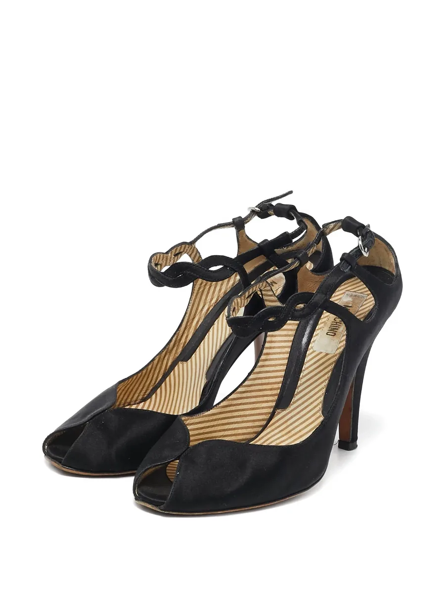 100mm satin peep-toe sandals 4