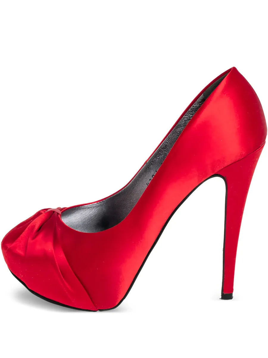 атласные туфли Gina 130 pre-owned на платформе 1