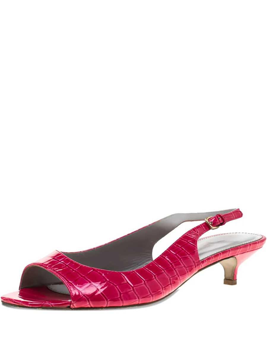 pre-owned 40mm corcodile-embossed sandals 2