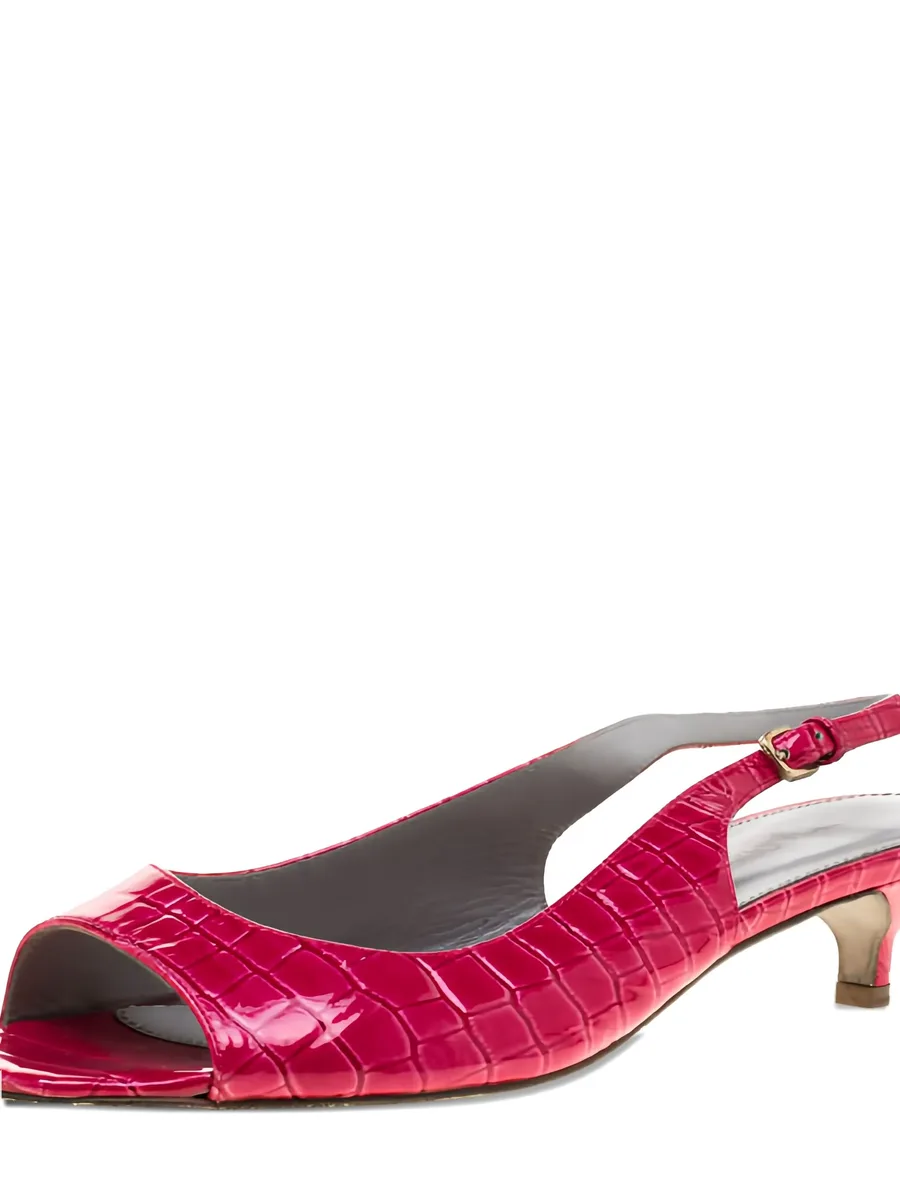 pre-owned 40mm corcodile-embossed sandals 4