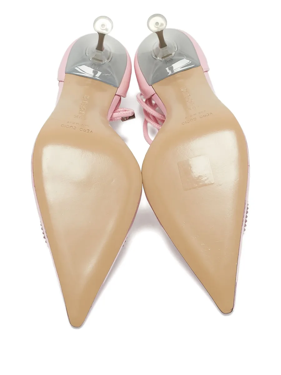 pre-owned 100mm embellished pumps 9