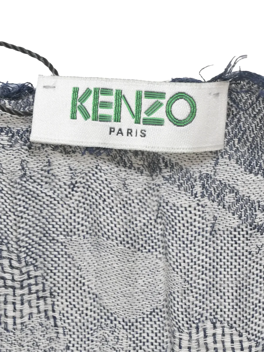 monogram raw-hem scarf 6