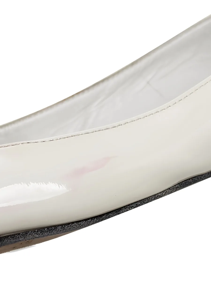 pre-owned patent-leather ballet flats 9