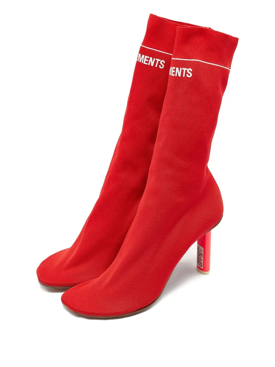 90mm lipstick knitted boots 4