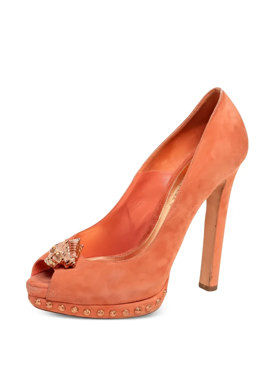 suede heeled pumps 4