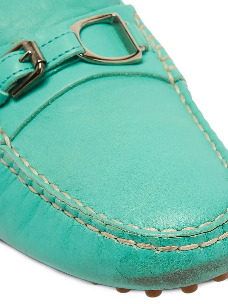 pre-owned leather loafers 10