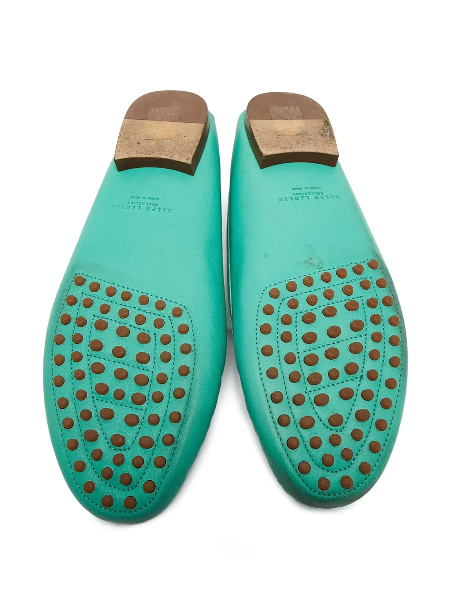 pre-owned leather loafers 13