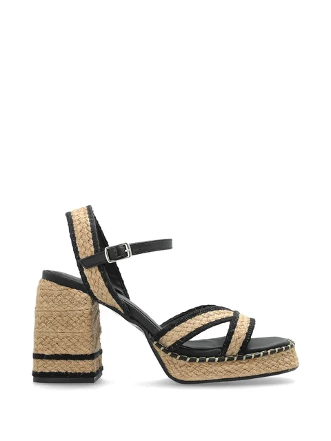 platform woven sandals