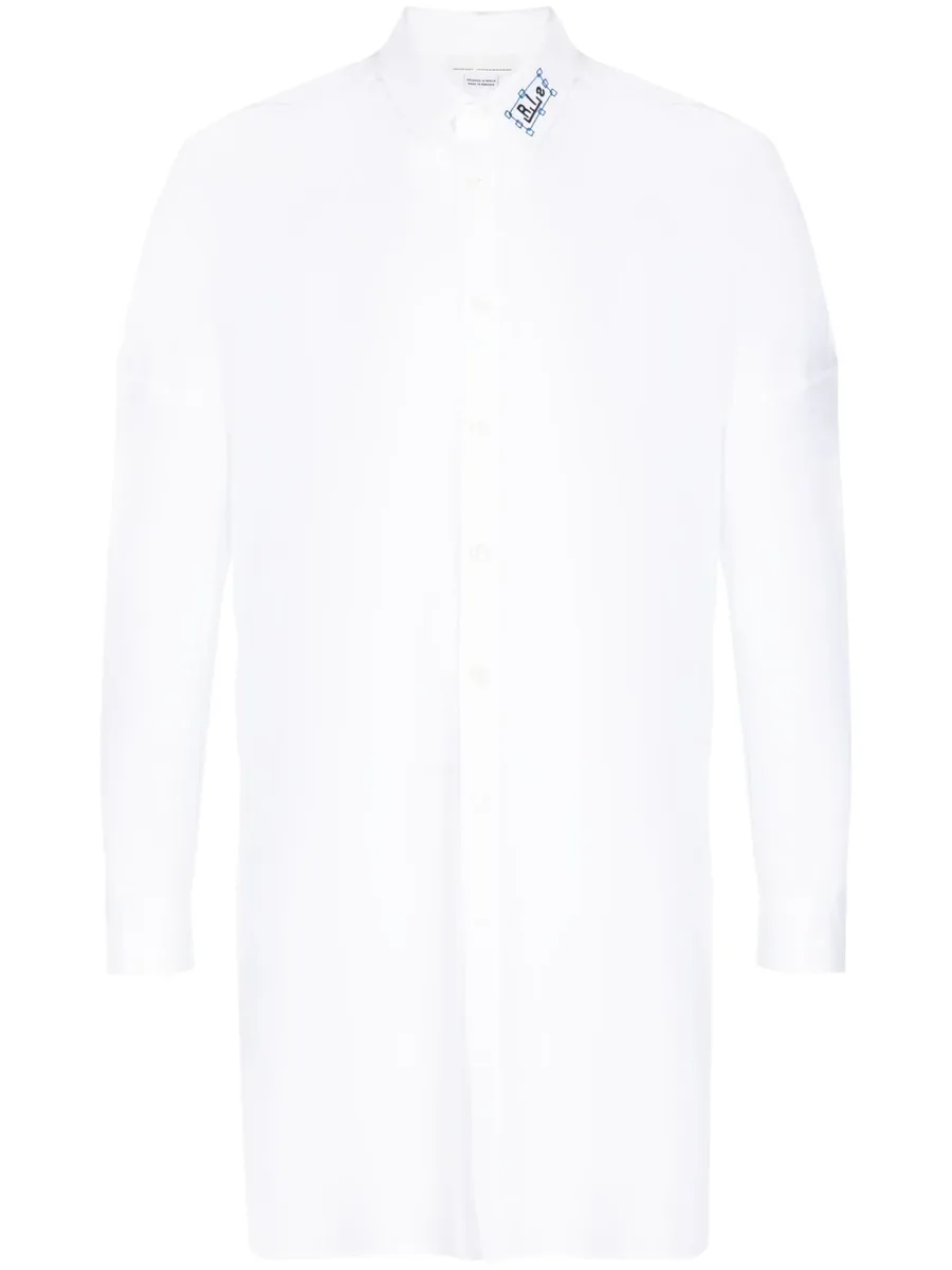 logo-print long-sleeve shirt 1
