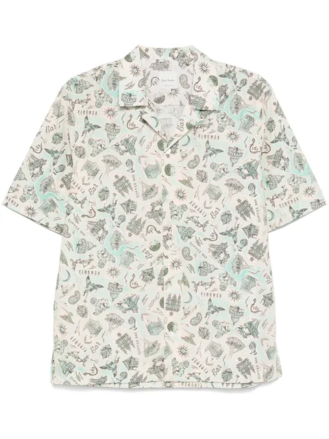 graphic-print shirt