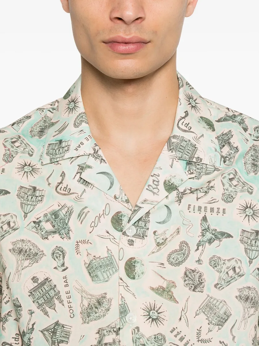 graphic-print shirt 10