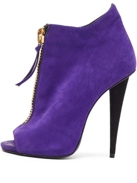 130mm leather ankle boots