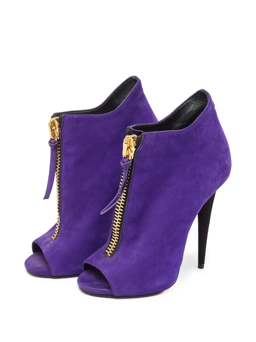 130mm leather ankle boots 4