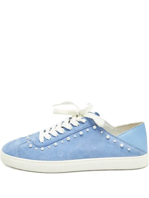 leather lace-up sneakers