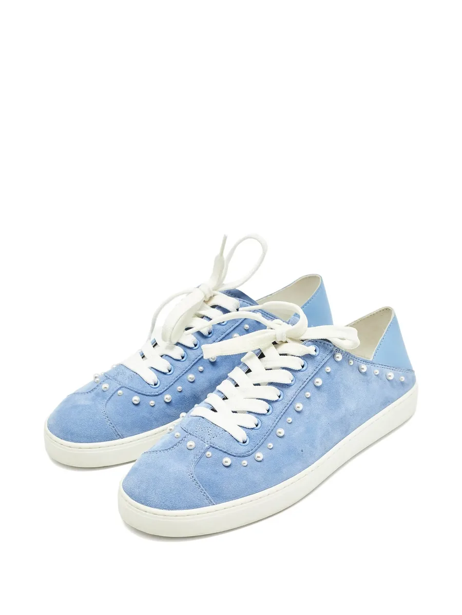 leather lace-up sneakers 3