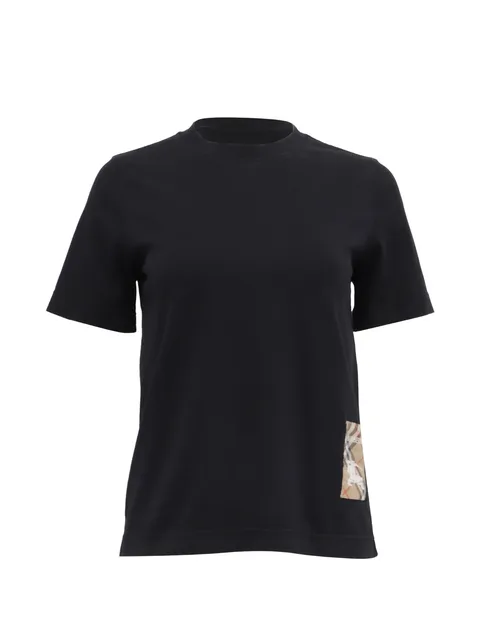 check patched t-shirt