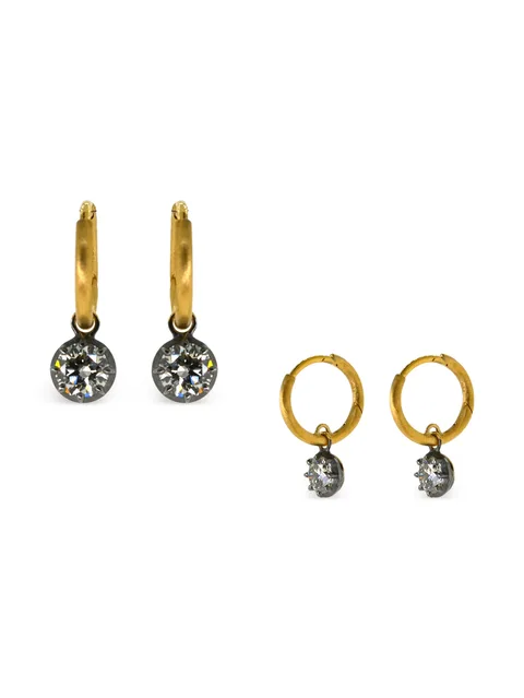 small diamond hoop earrings