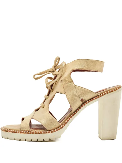 lace-up platform sandals