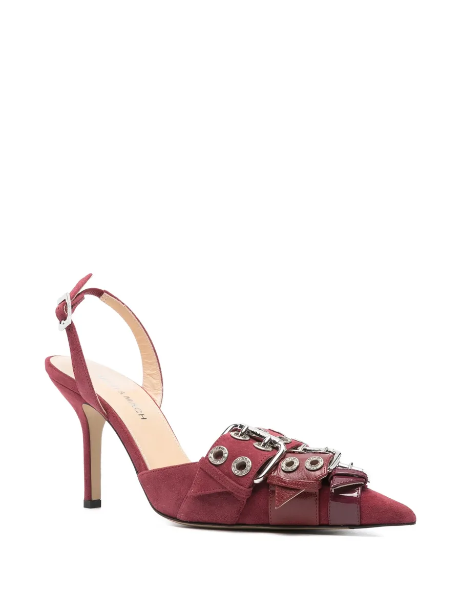100mm buckle-detail eyelet pumps 4
