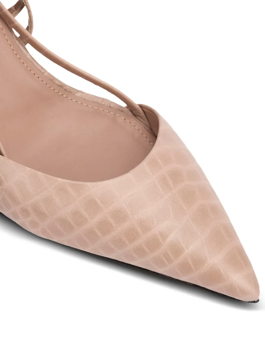 croco-print heeled pumps 7