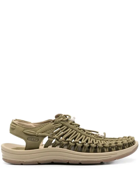 Uneek debossed logo sandals