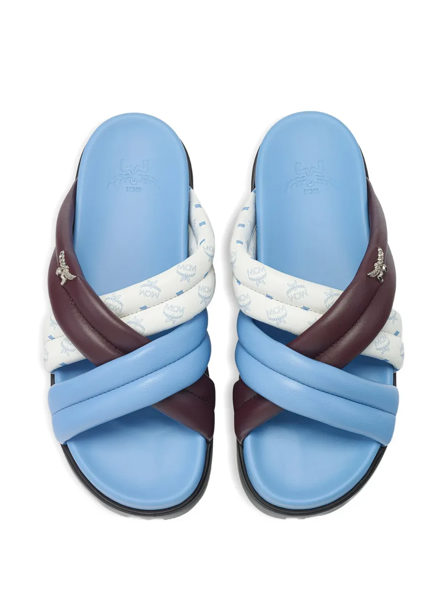 criss-cross logo sandals 5