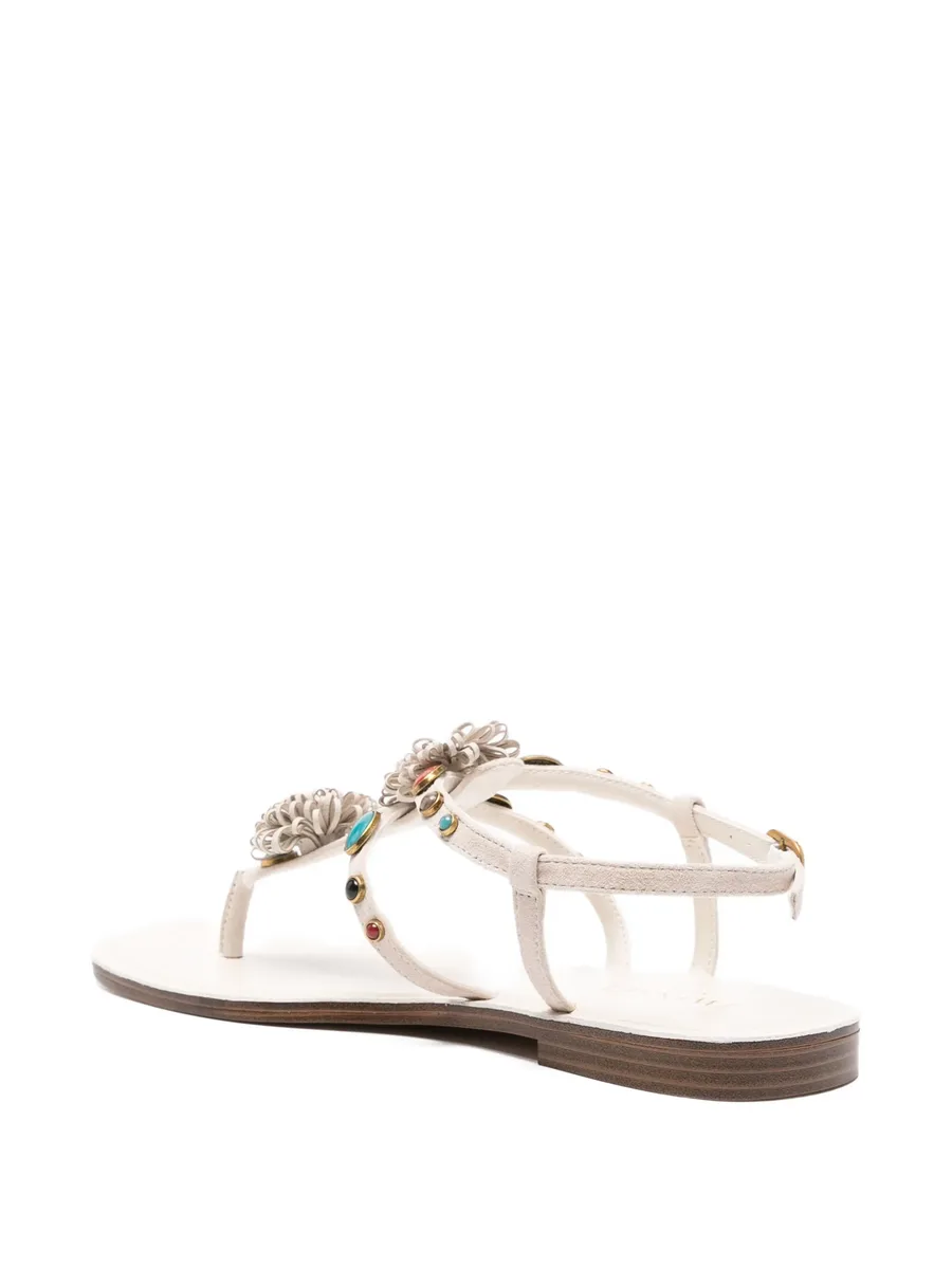 flower-embellished sandals 5