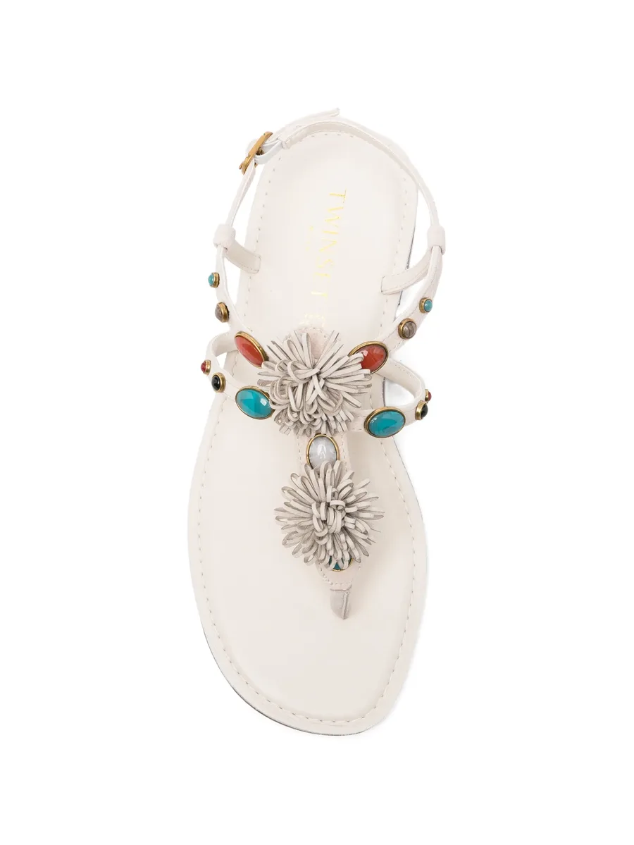 flower-embellished sandals 7