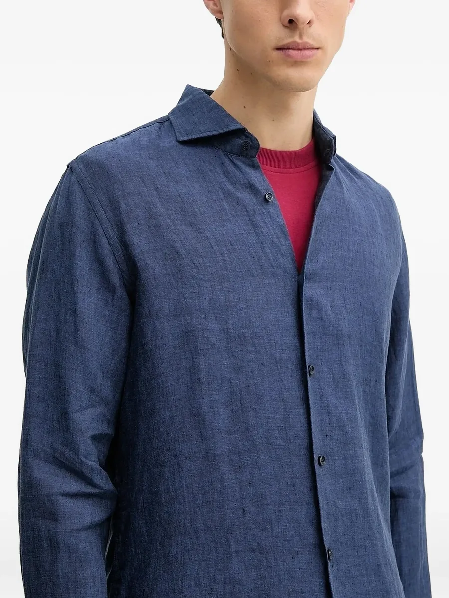 long-sleeve linen shirt 2