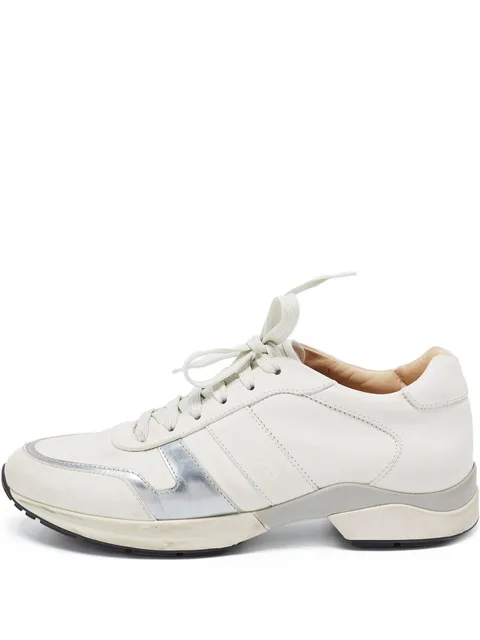 pre-owned panelled trainers