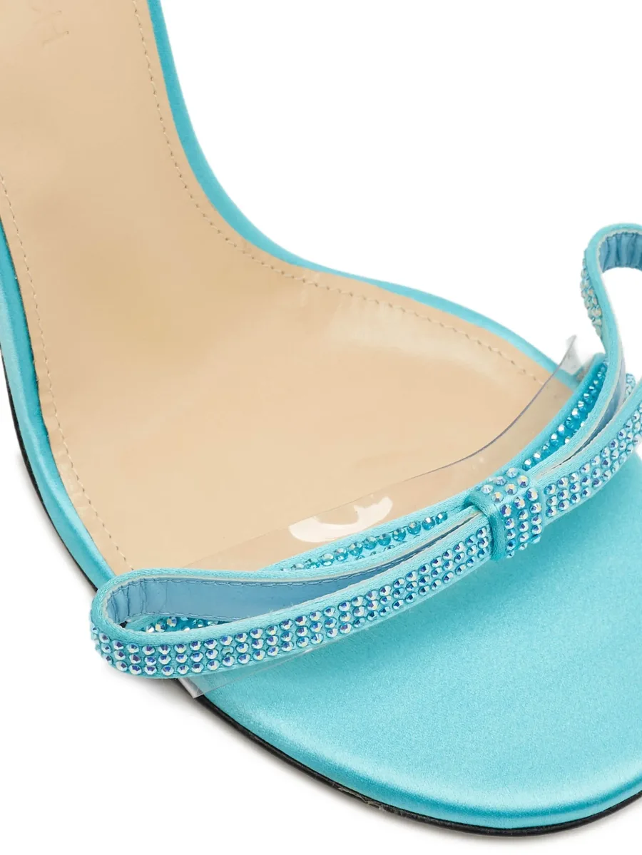 pre-owned 90mm strappy embellished sandals 12