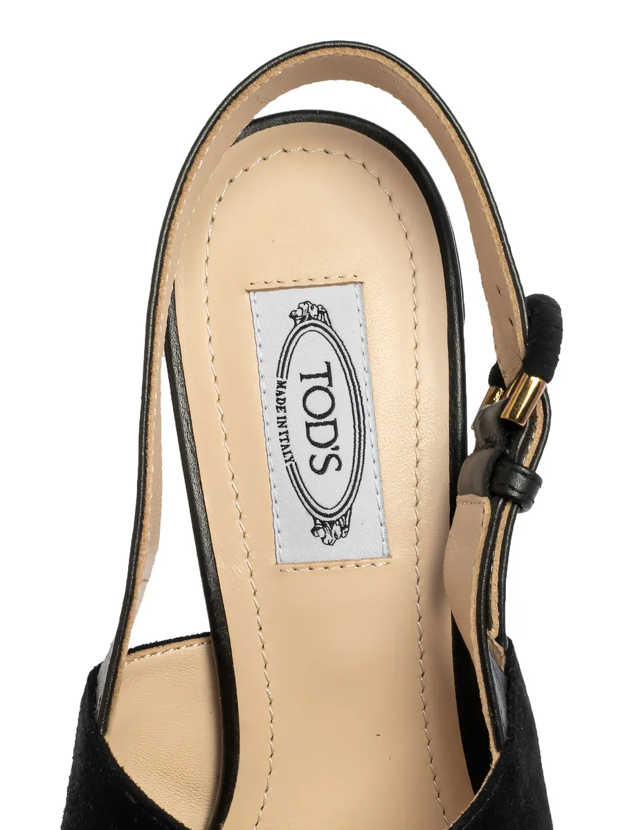 pre-owned 90mm slingback sandals 12