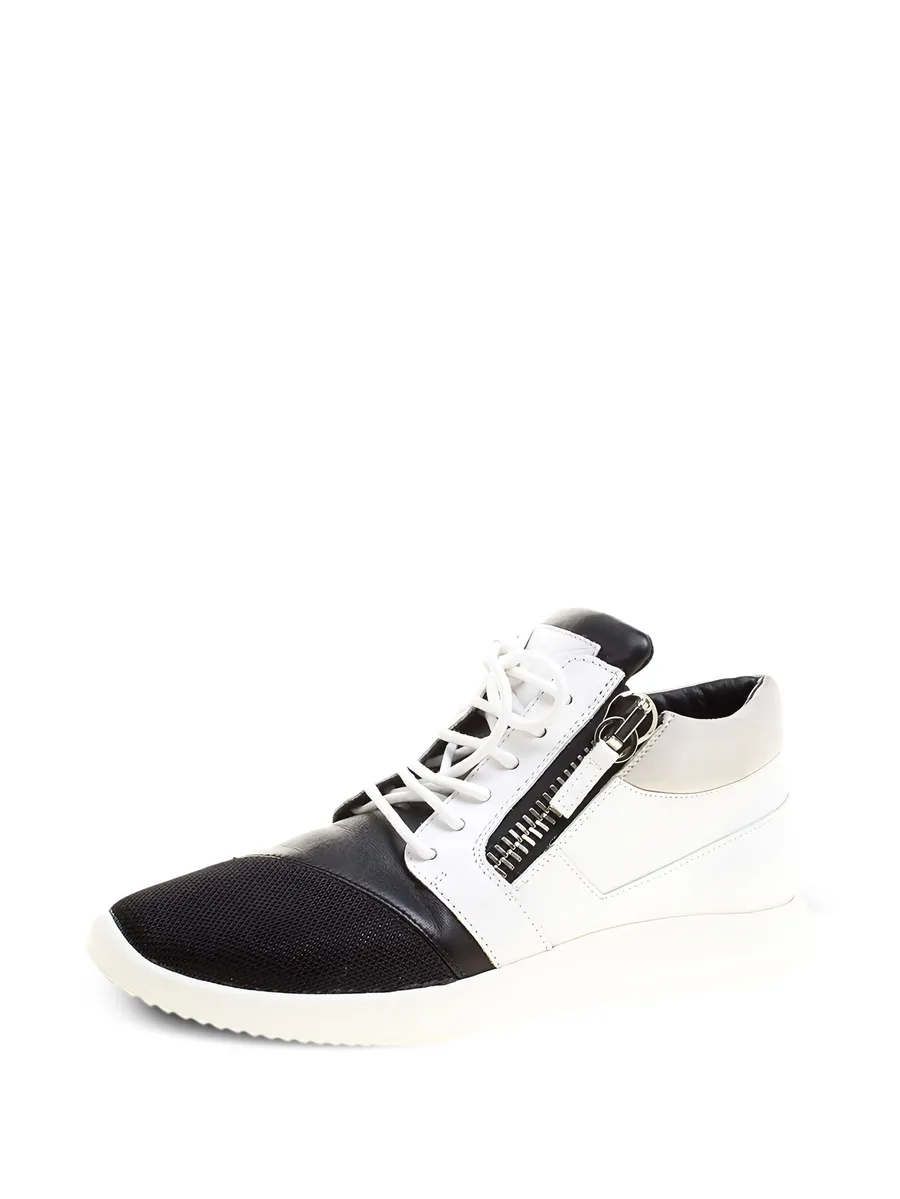pre-owned Megatron zip-detail high-top sneakers 3
