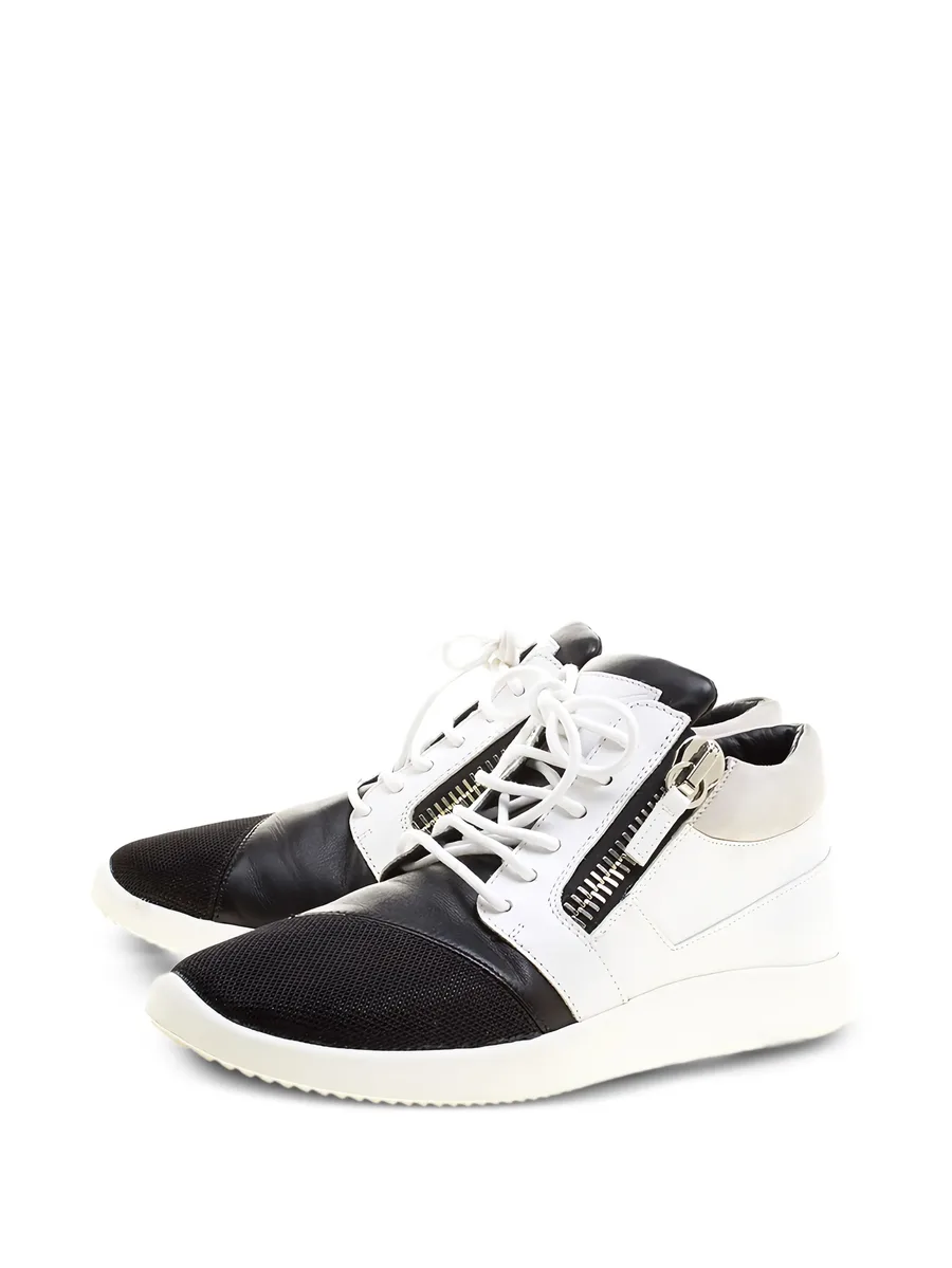 pre-owned Megatron zip-detail high-top sneakers 8