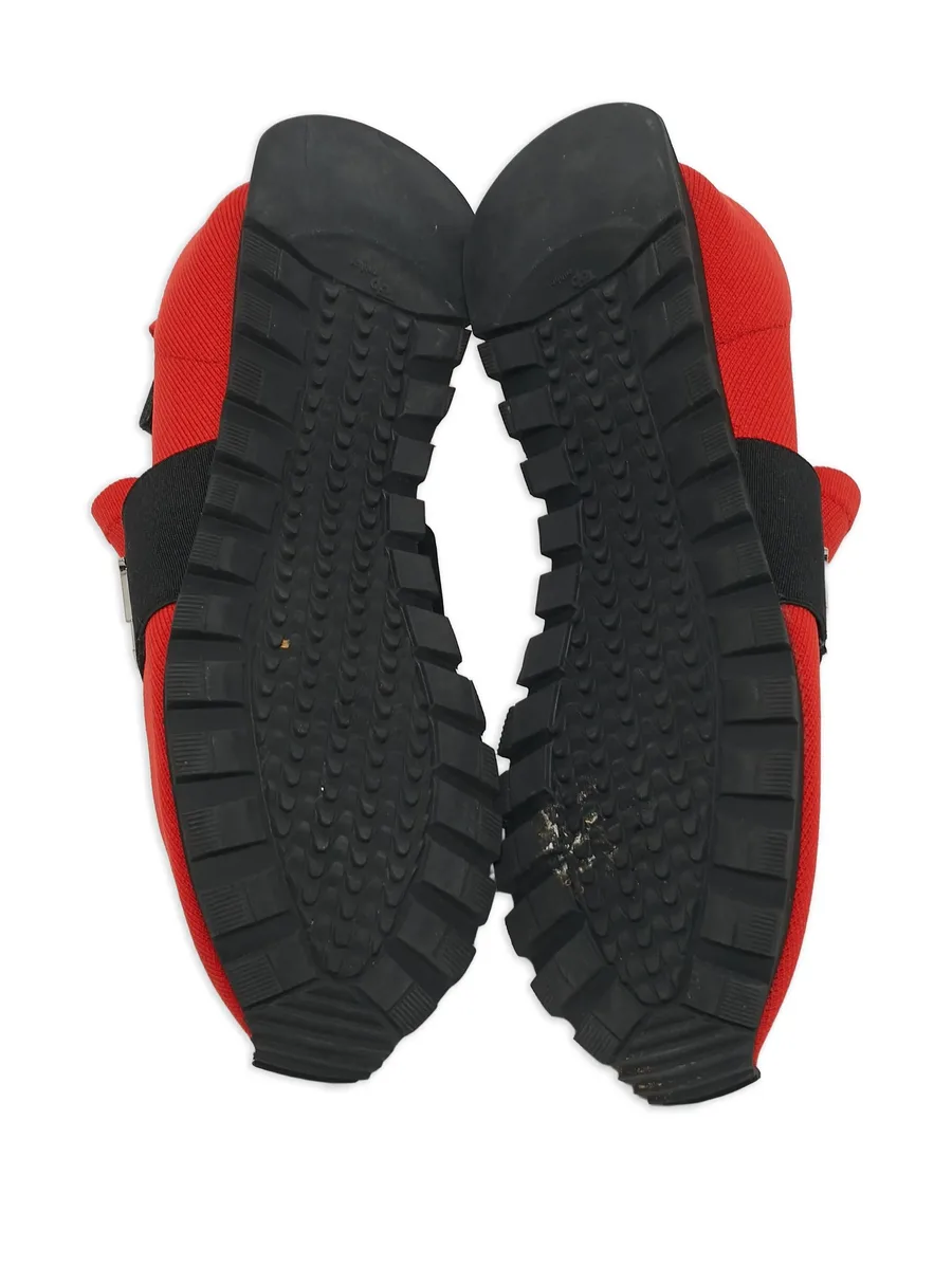 knit logo-strap sneakers 6