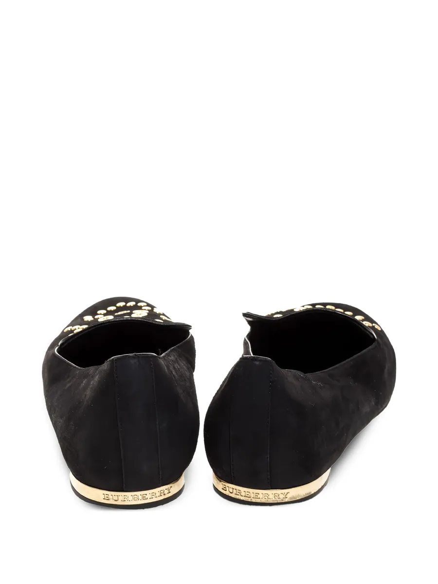 suede eyelet-detail loafers 3