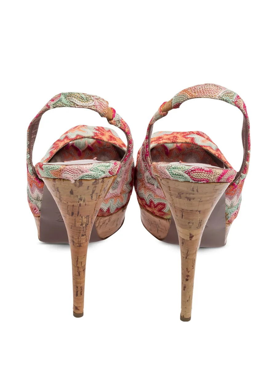 135mm platform slingback sandals 5