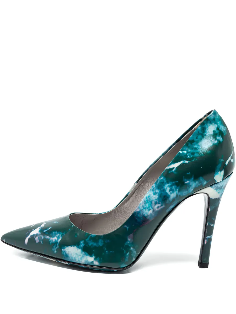 105mm marble-print pumps 2