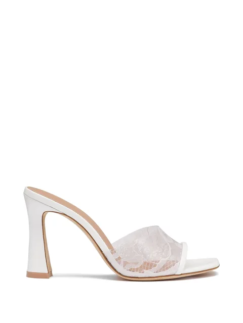 Roxanne lace-panel sandals