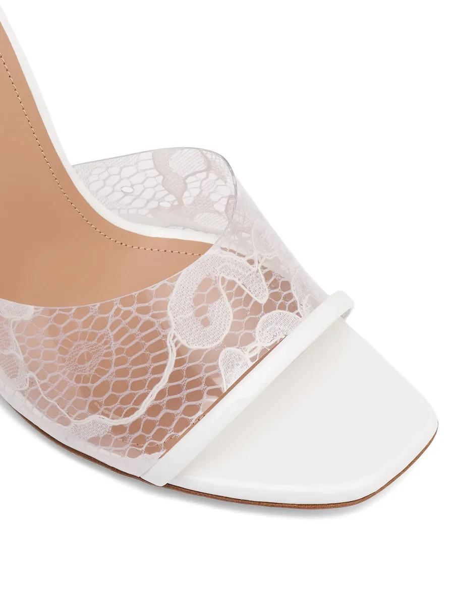 Roxanne lace-panel sandals 7