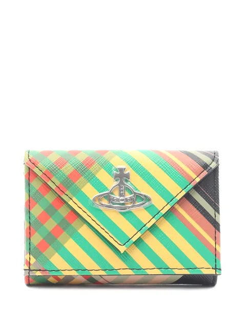 2020s saff-print tartan envelope Orb billfold wallet