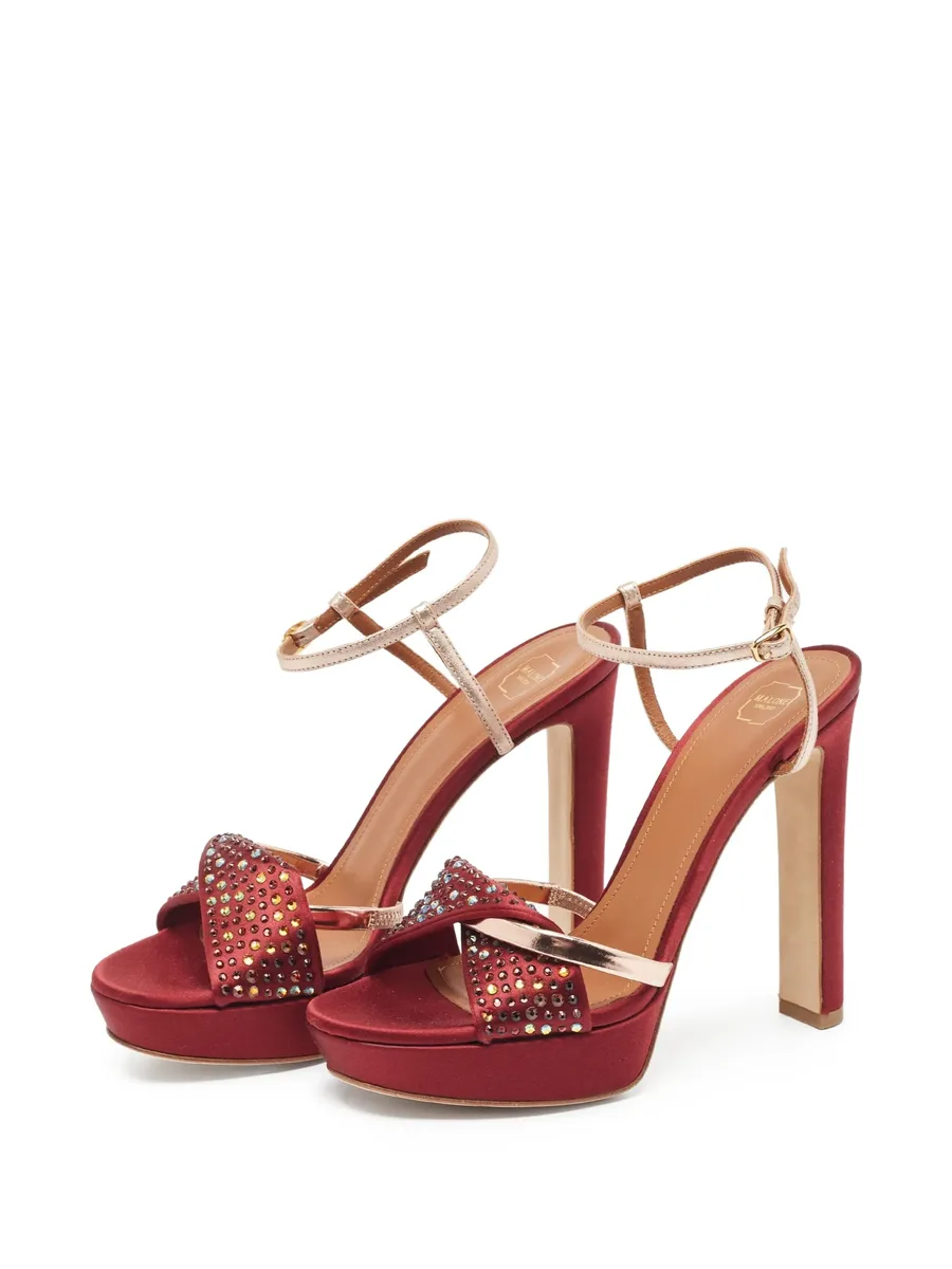 pre-owned 110mm Lauren platform sandals 4
