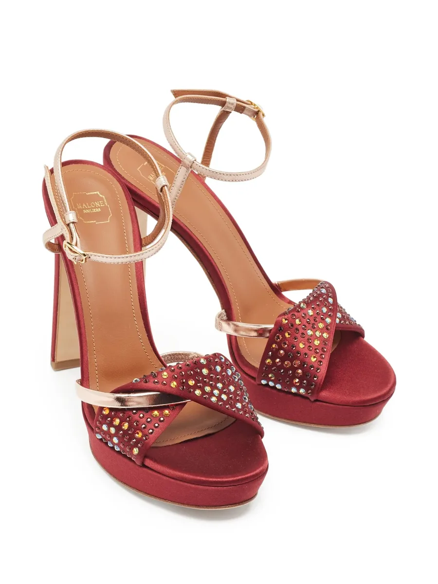 pre-owned 110mm Lauren platform sandals 6