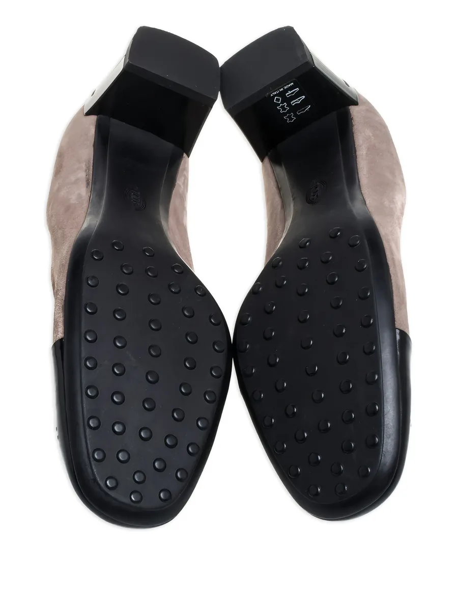 50mm studded cap-toe block-heel pumps 7