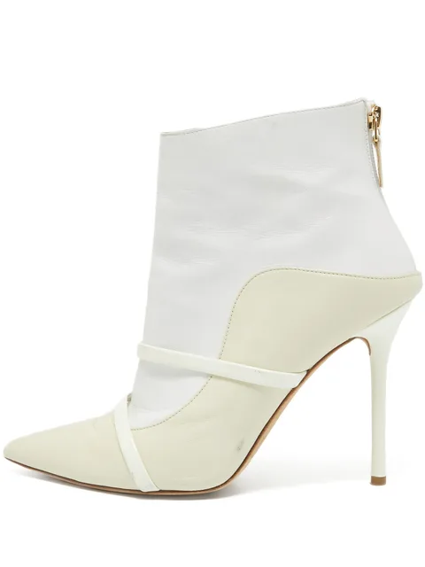 pre-owned 105mm Madison leather pointed ankle boots