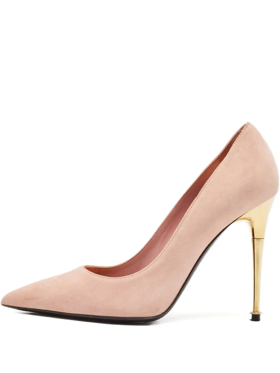 suede heeled pumps 1